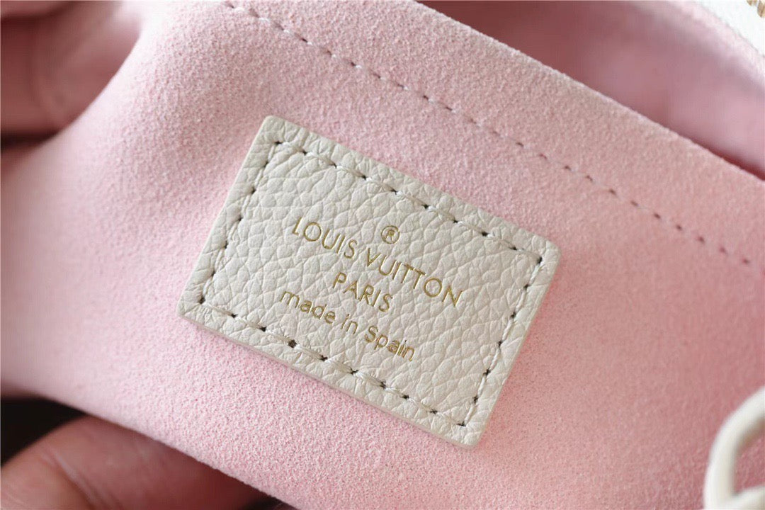 LV Bagatelle GLAMI Monogram Empreinte Beige / Pink / Yellow For Women,  Shoulder And Crossbody Bags 22cm/8.7in LV M46113