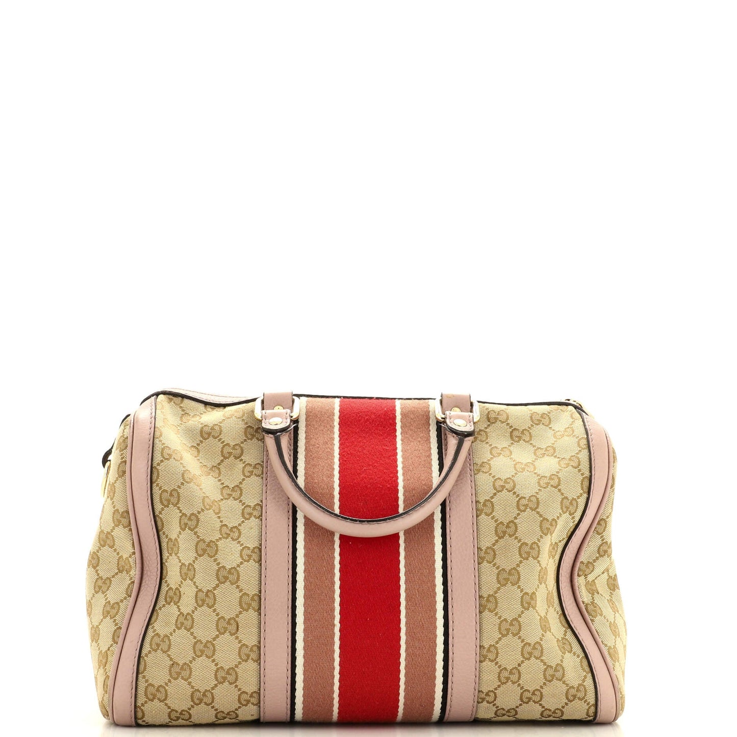 Vintage Web Boston Bag GG Canvas Medium