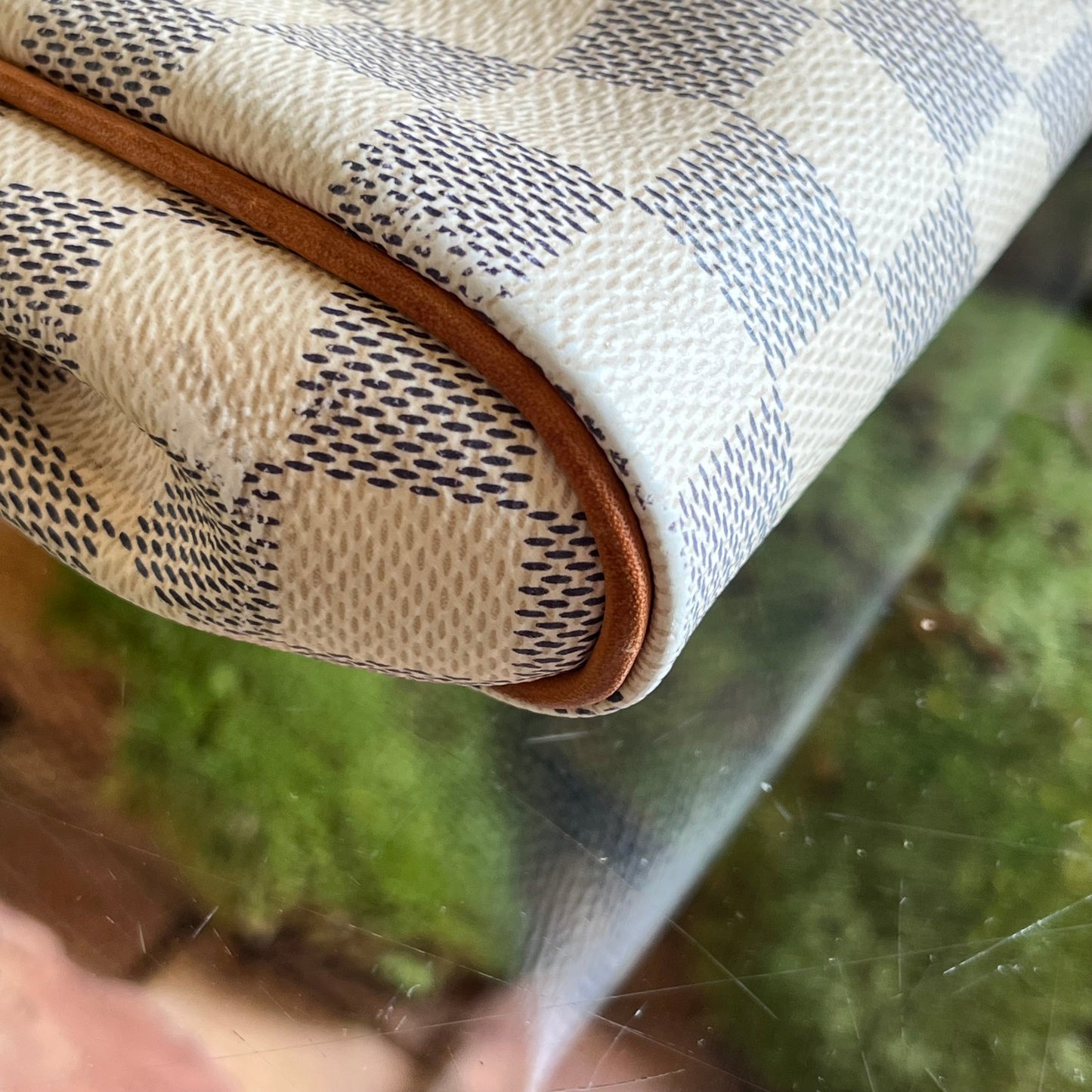 LOUIS VUITTON Eva Damier Azur Canvas Shoulder Bag