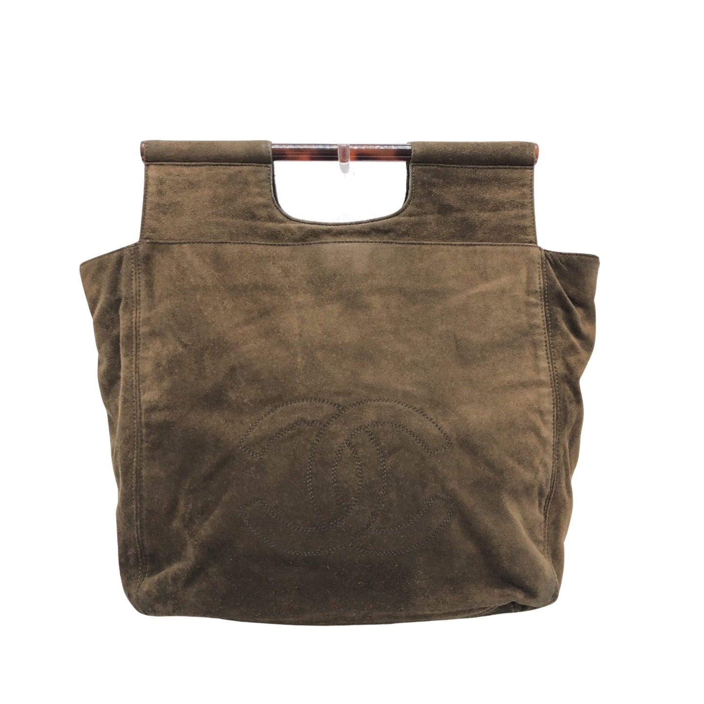 Chanel uede Tote Bag Brown