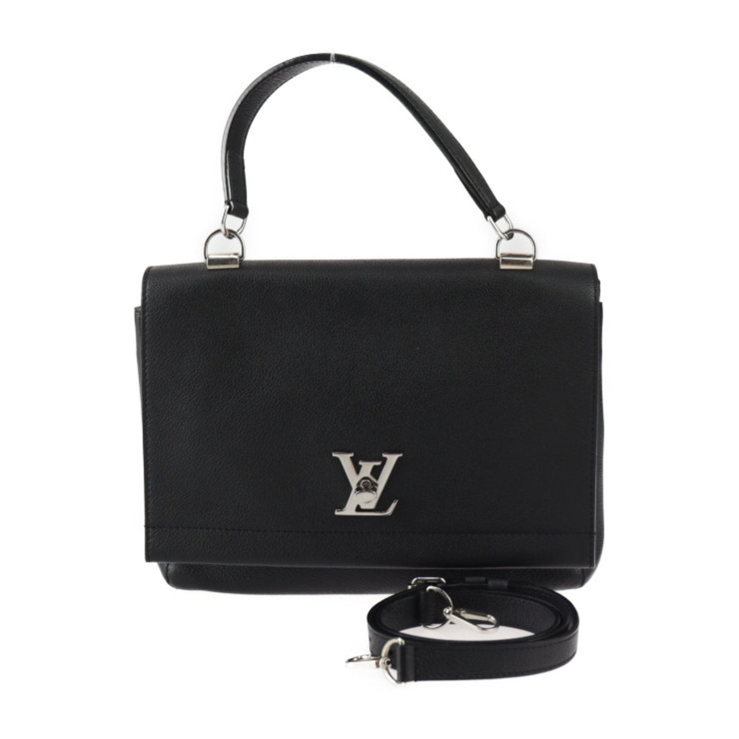 LV Pont 9 Black Leather Handbag