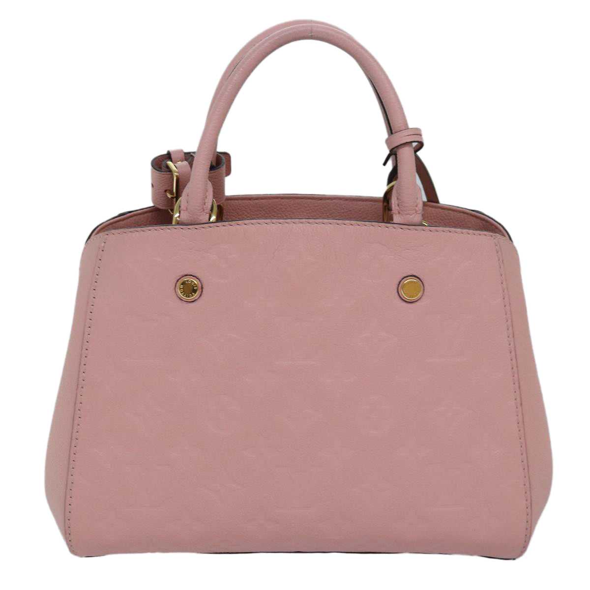 Capucines Mini handbag Rose Ballerine Empreinte Leather