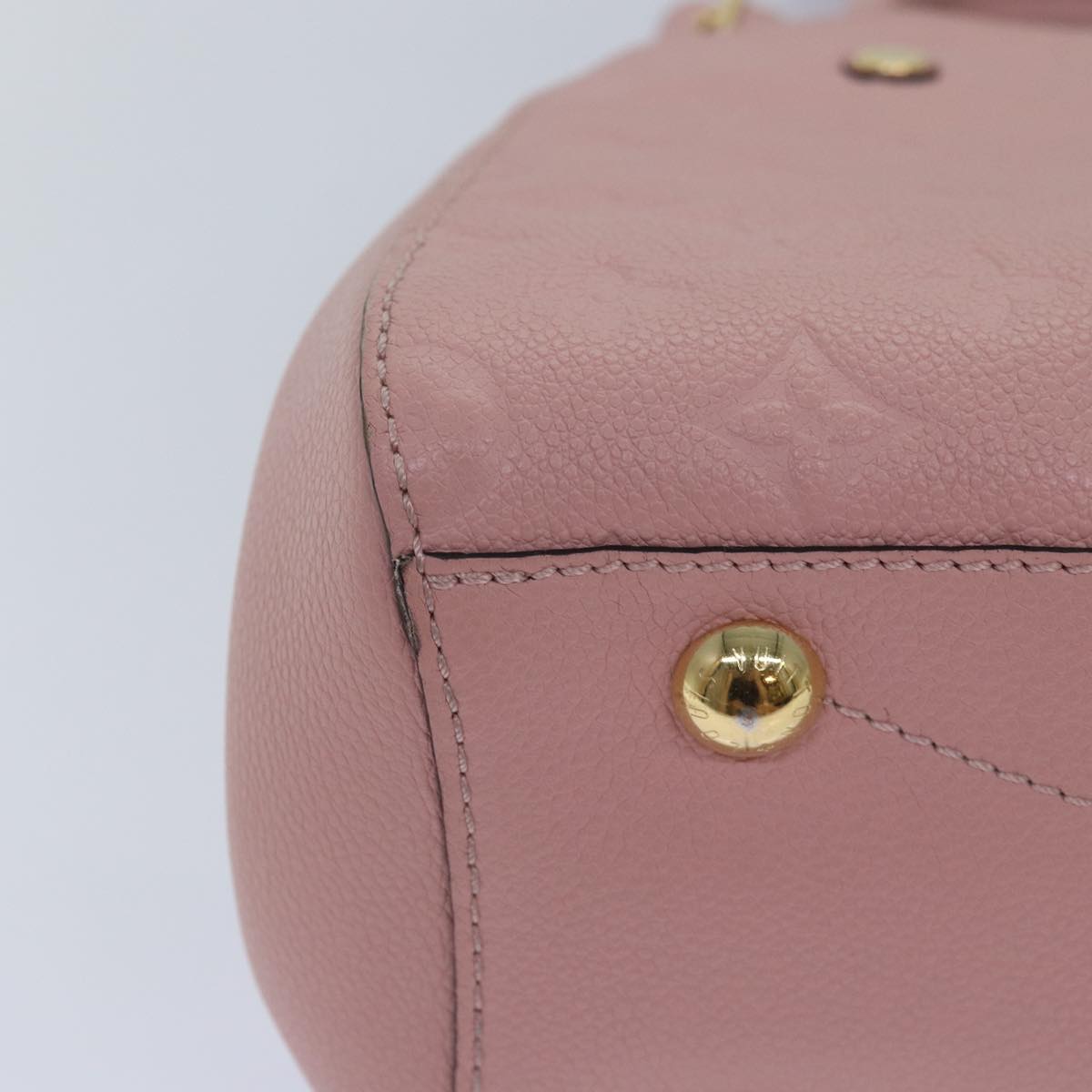 Capucines Mini handbag Rose Ballerine Empreinte Leather