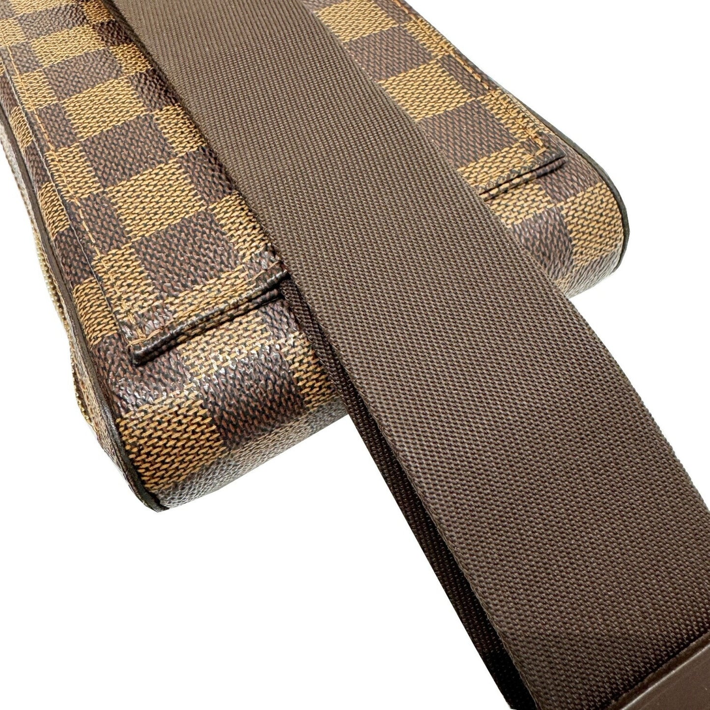 Canvas Crossbody Bag with Adjustable Strap and Zip Closure