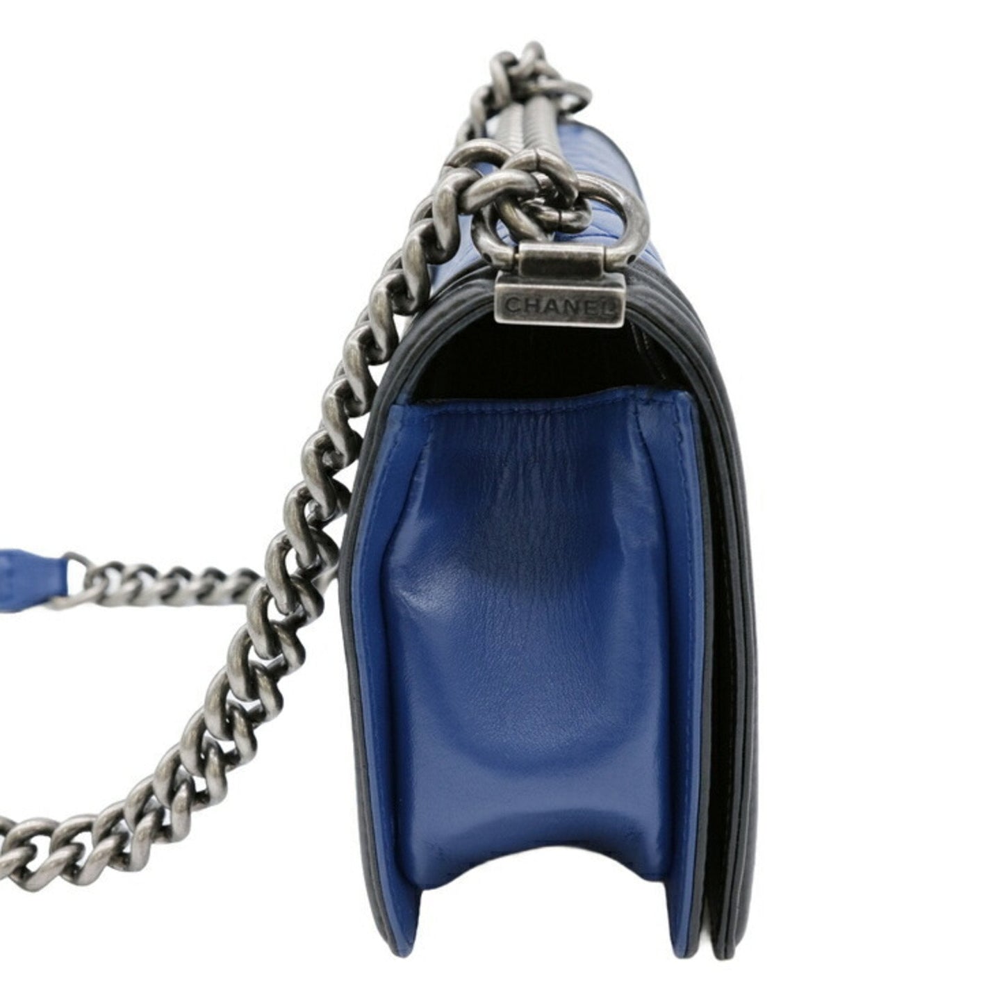 Chanel Boy Chanel Shoulder Bag BlueBlack