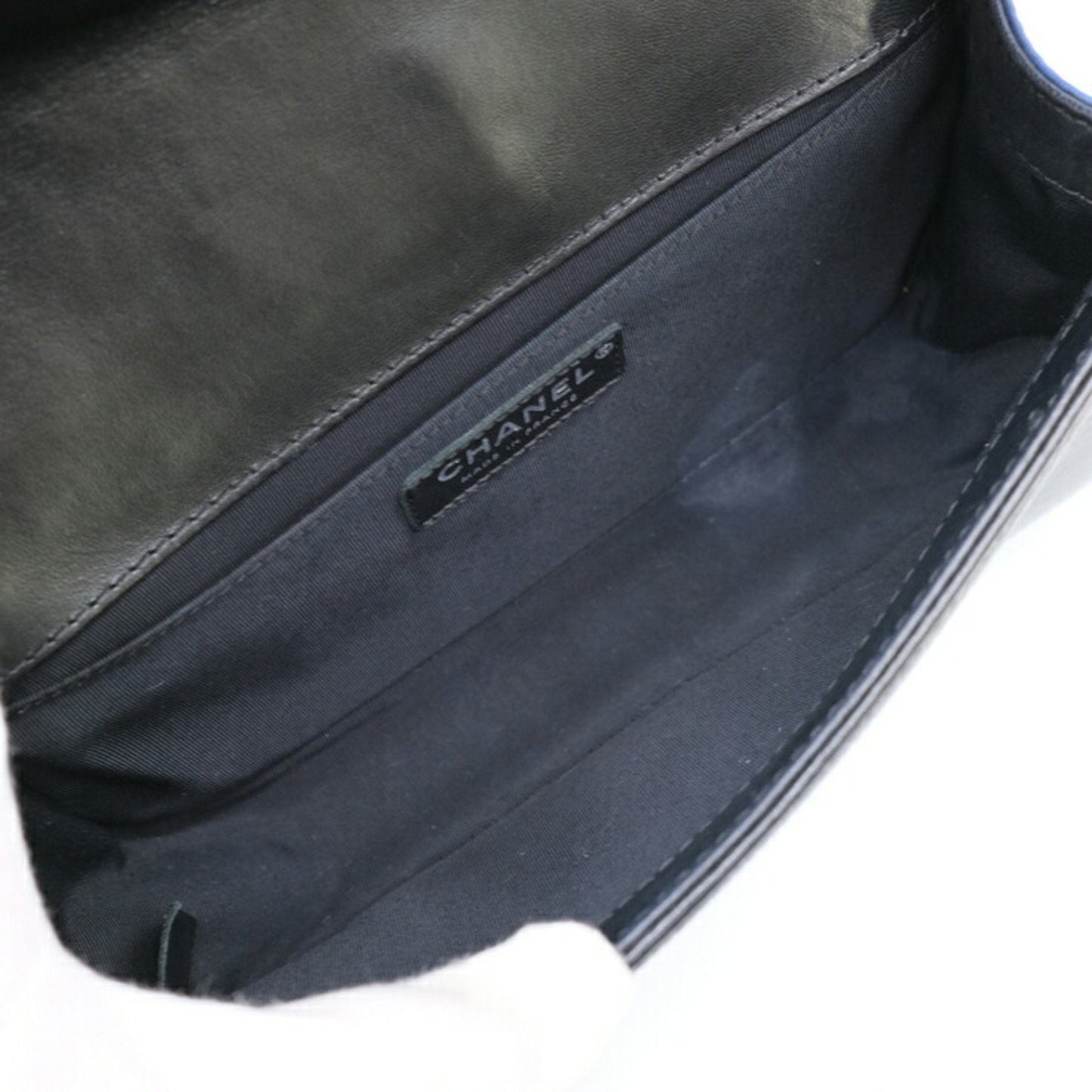Chanel Boy Chanel Shoulder Bag BlueBlack