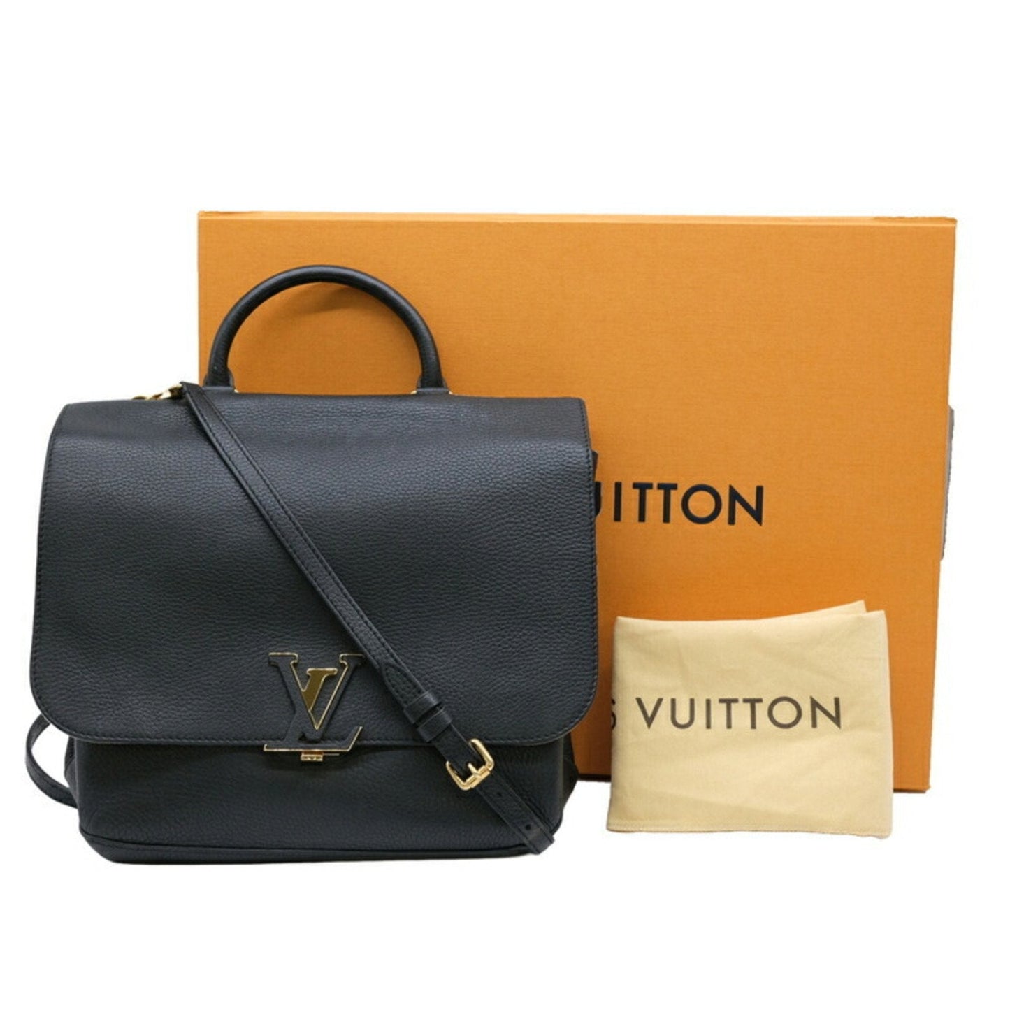 LV Pochette Black Leather