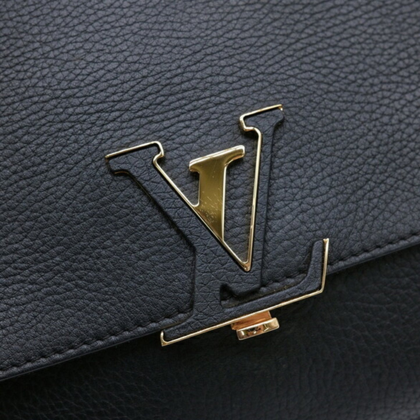 LV Pochette Black Leather