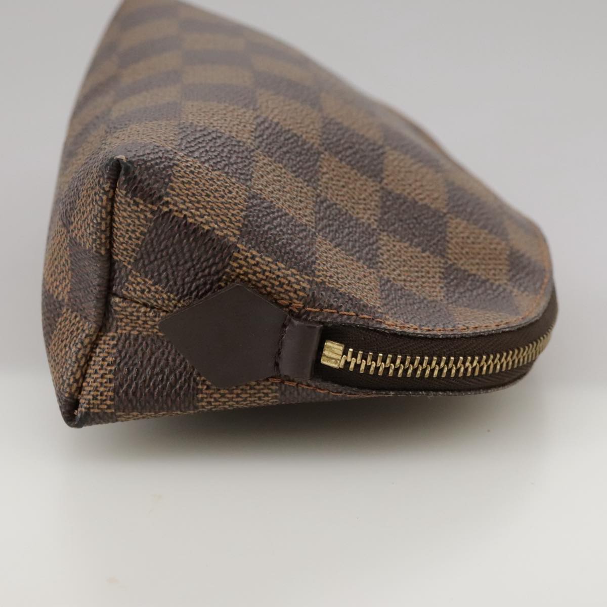 Cosmetic Pouch Damier Ebene Canvas