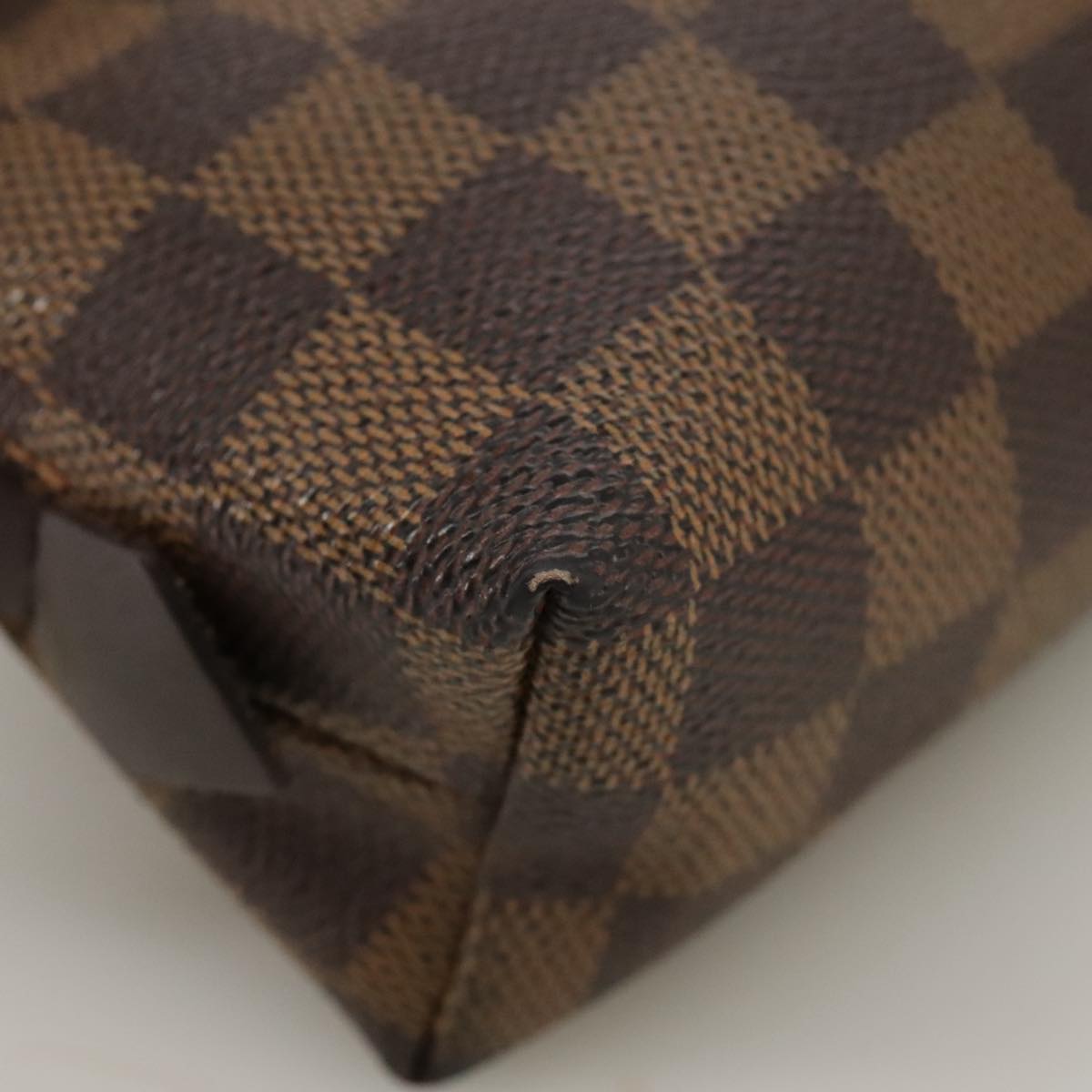 Cosmetic Pouch Damier Ebene Canvas