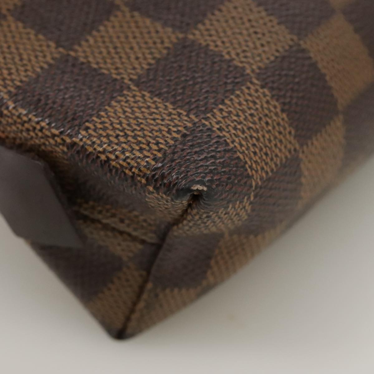 Cosmetic Pouch Damier Ebene Canvas