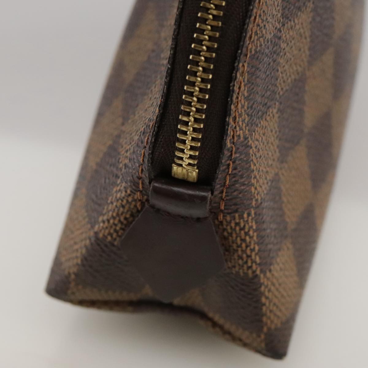 Cosmetic Pouch Damier Ebene Canvas