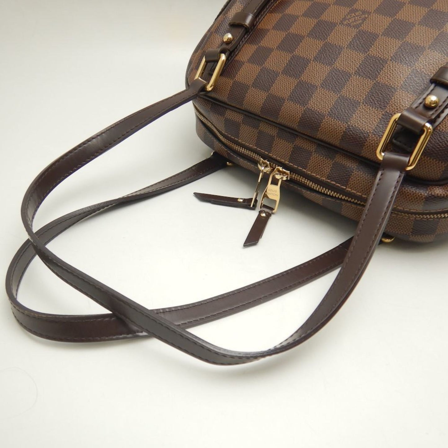 Elegant Canvas Rivington Handbag with Metal Fittings