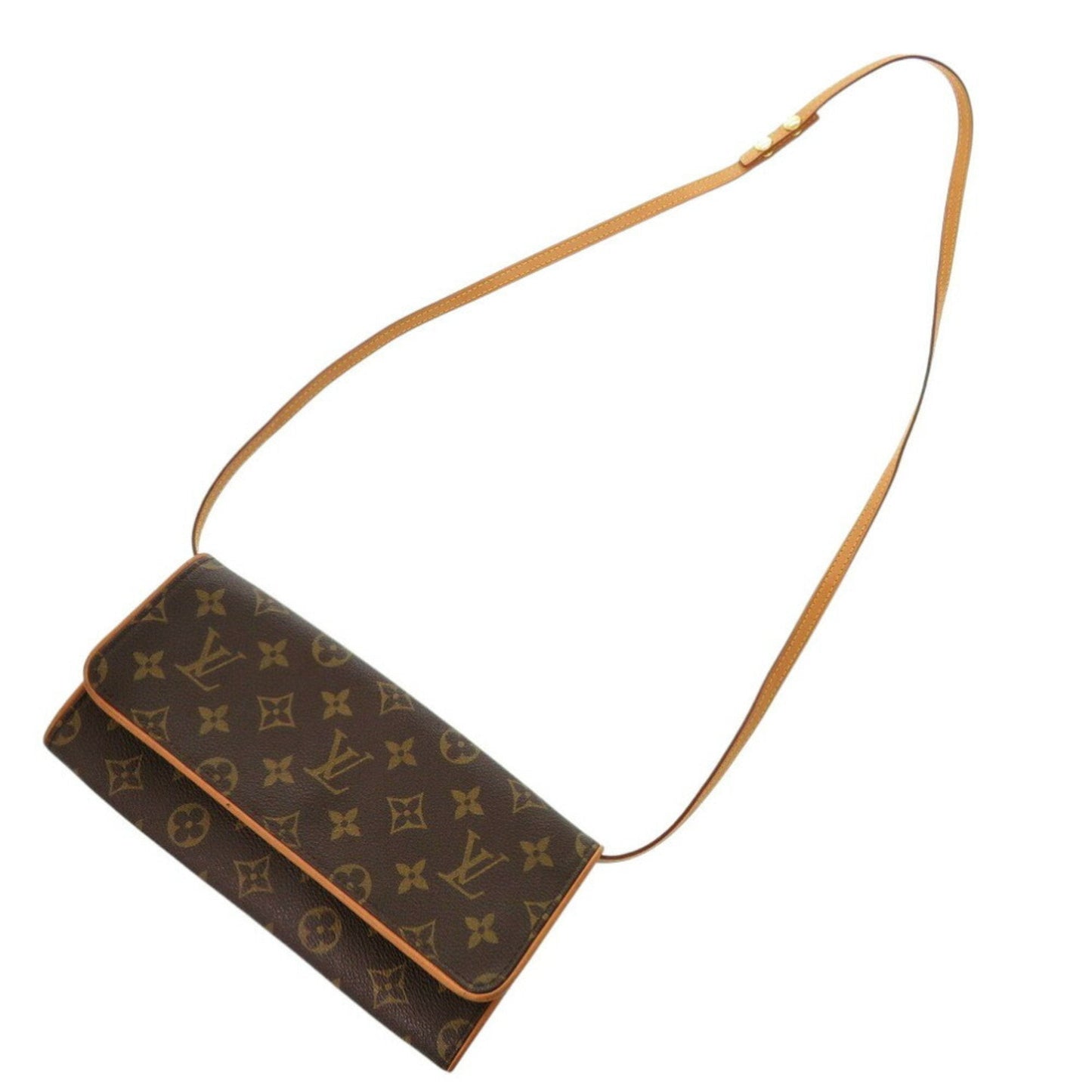 Elegant Canvas Shoulder Bag with Subtle Scratches