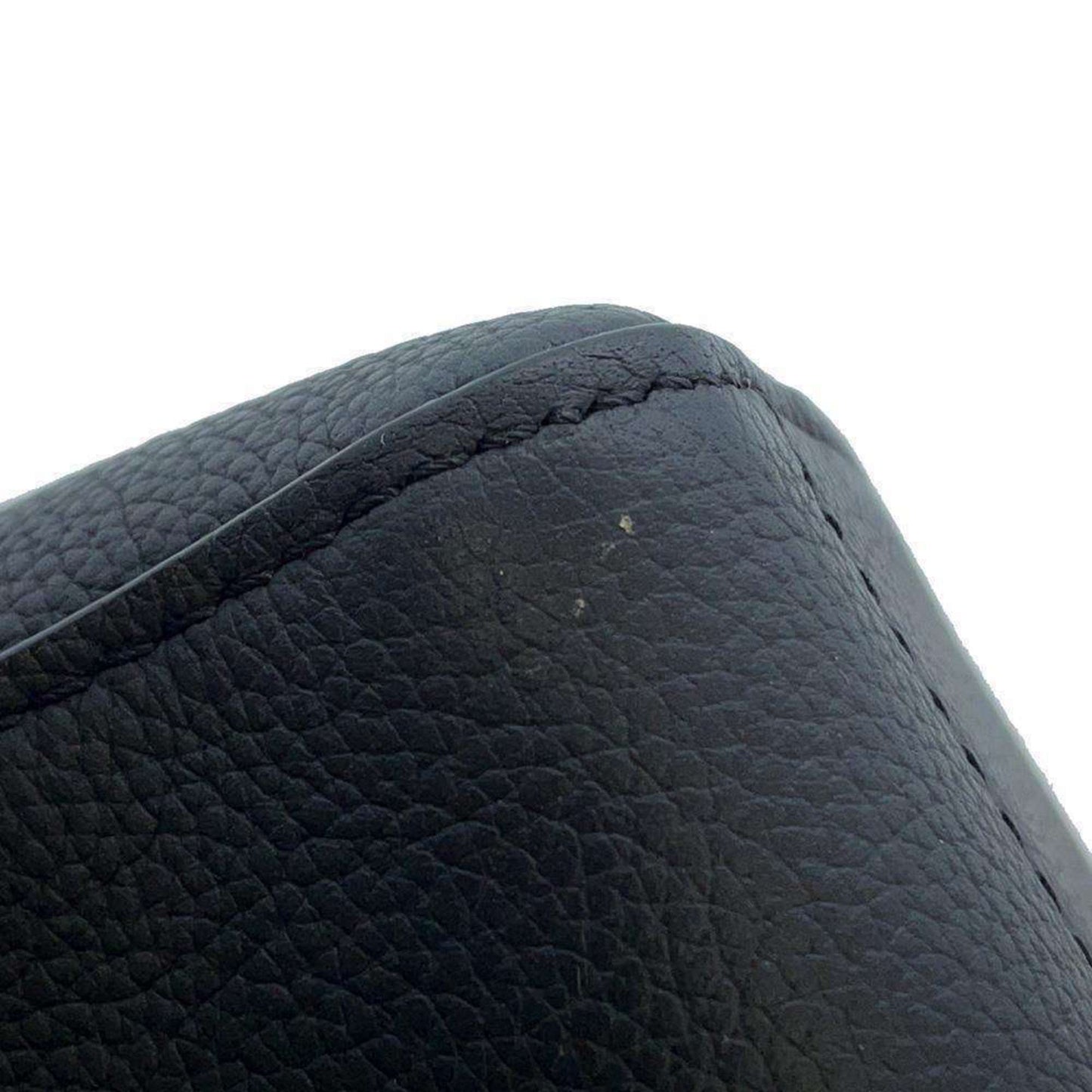 LV Trainer Black Leather Messenger Bag