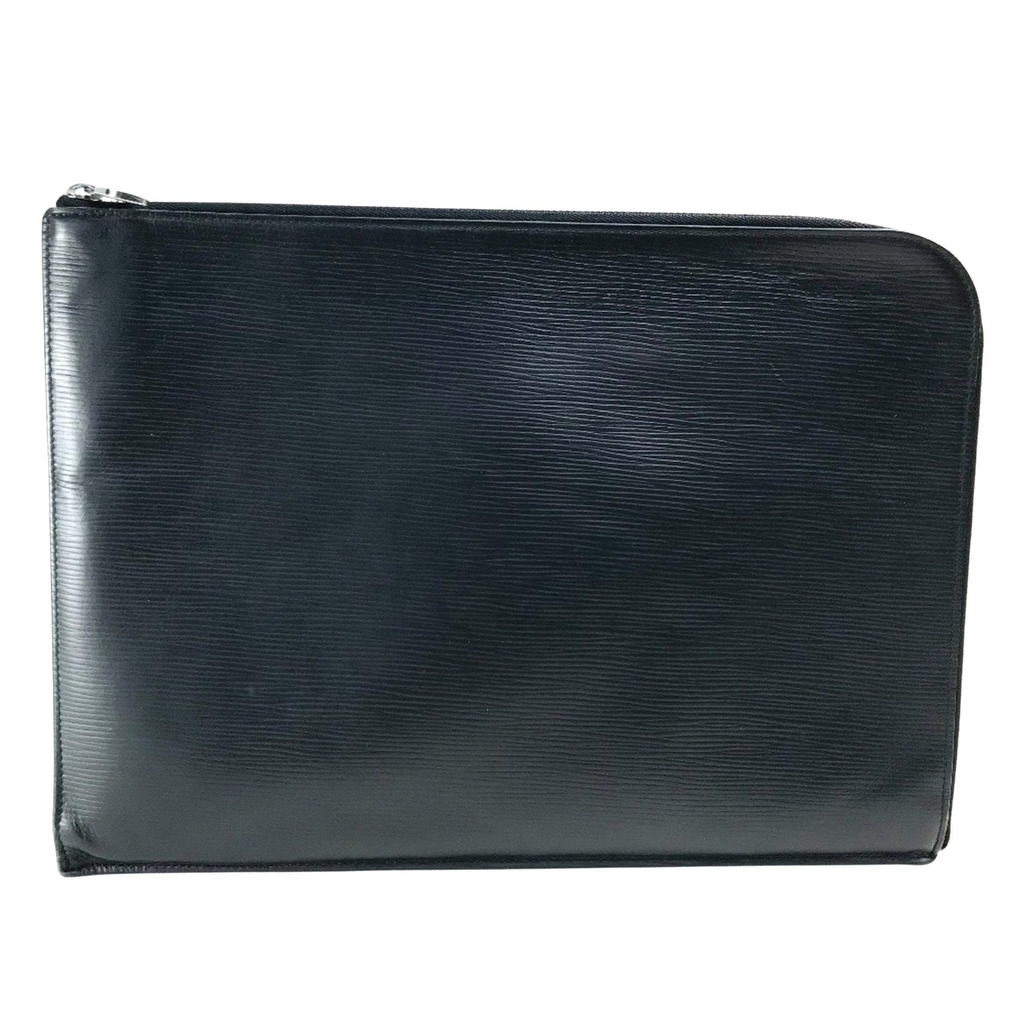 Zippered Leather Clutch Pochette Style