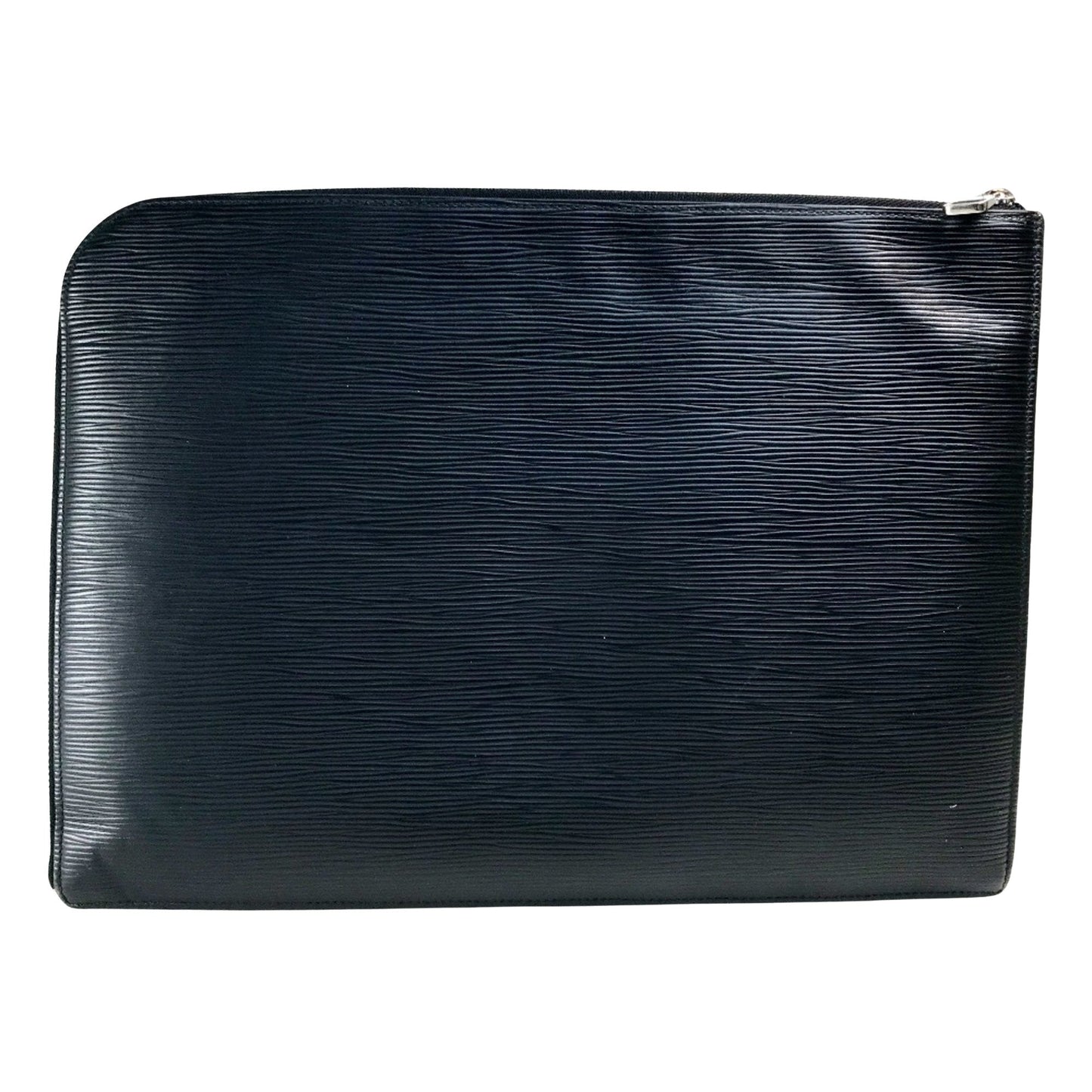 Zippered Leather Clutch Pochette Style