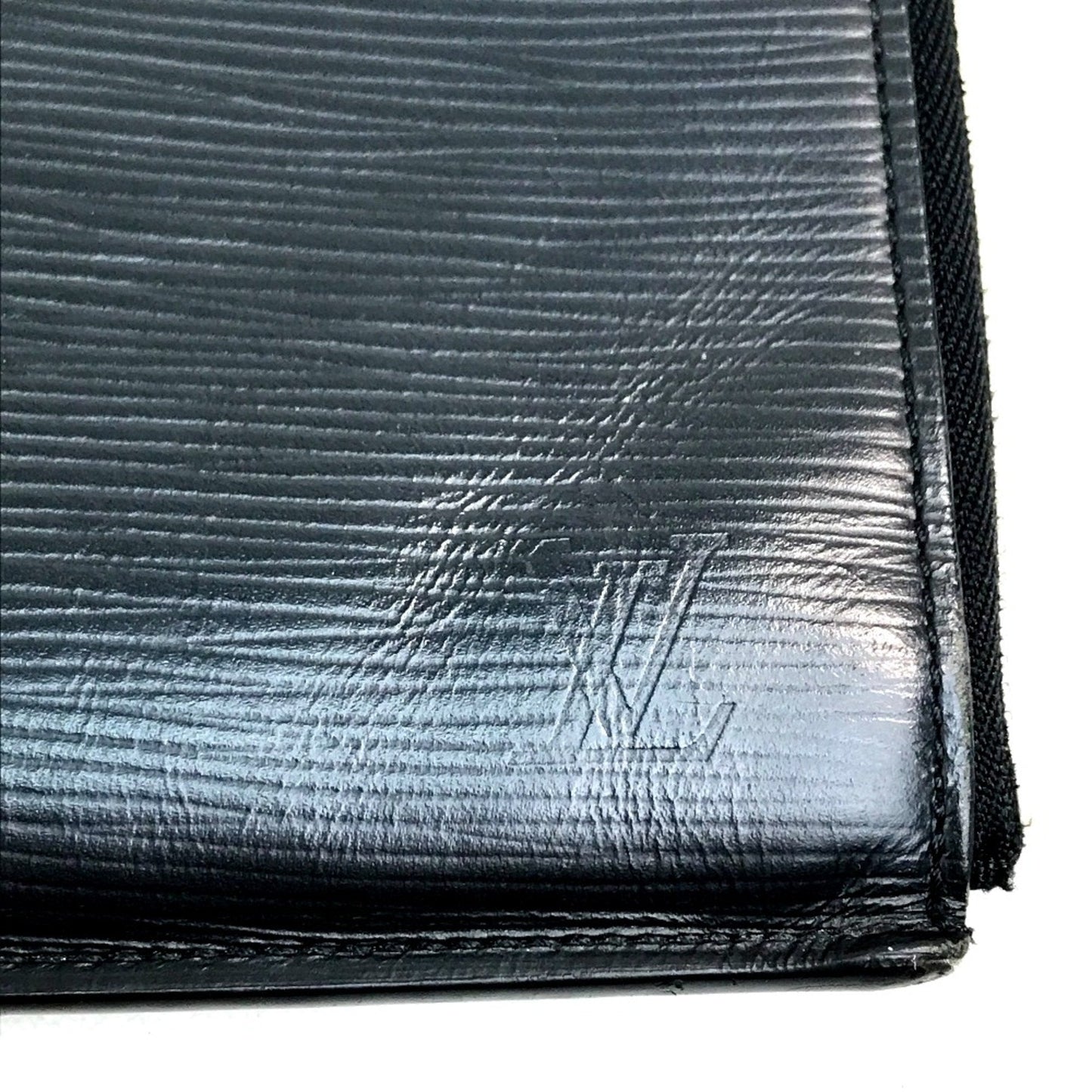 Zippered Leather Clutch Pochette Style