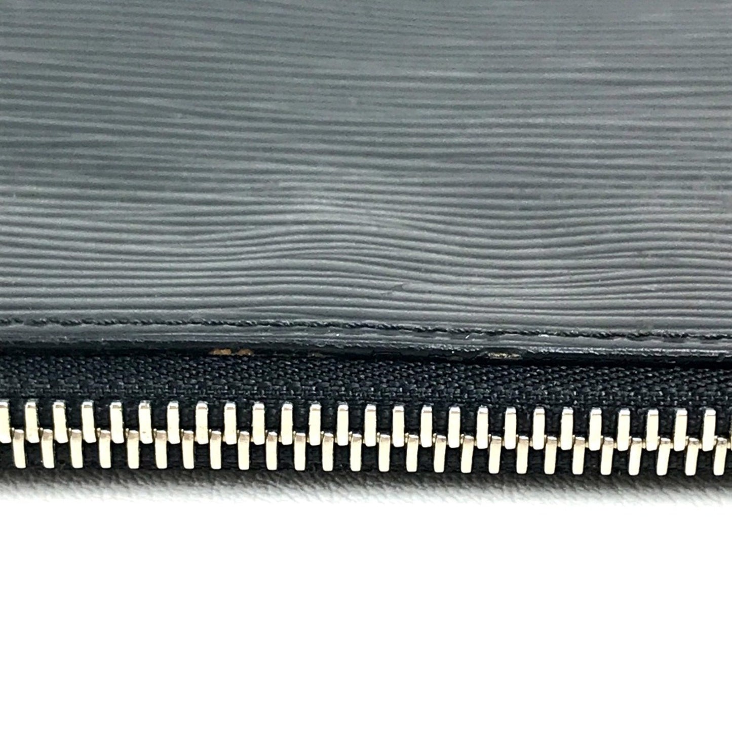Zippered Leather Clutch Pochette Style