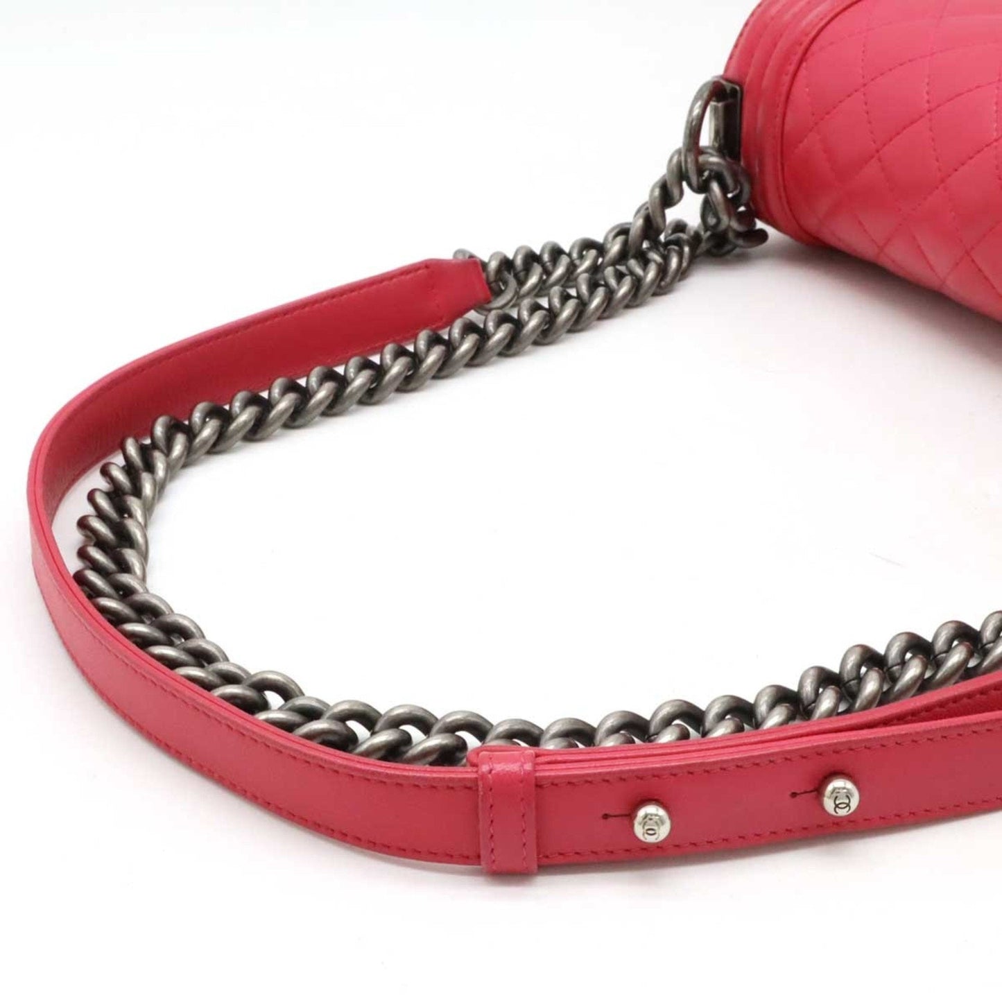 Chanel Boy Chanel Shoulder Bag Pink Lambskin
