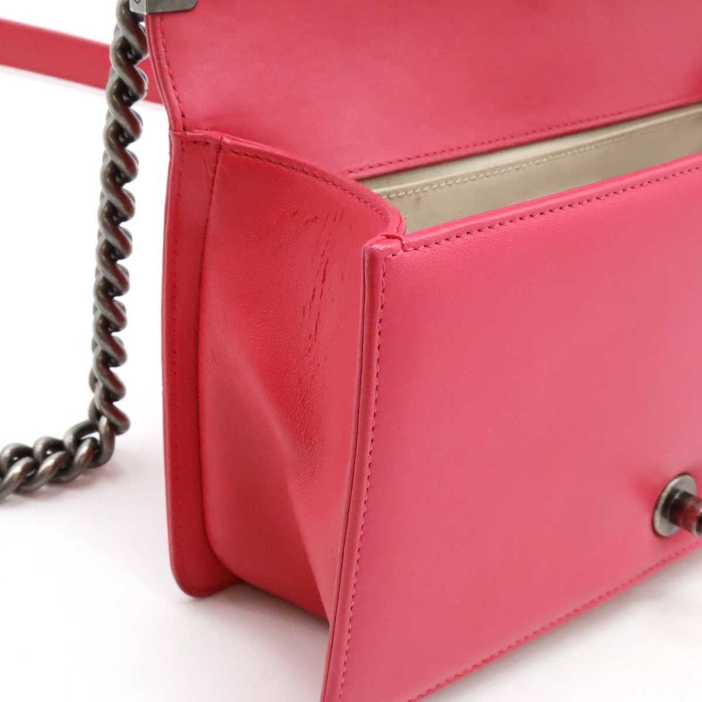 Chanel Boy Chanel Shoulder Bag Pink Lambskin