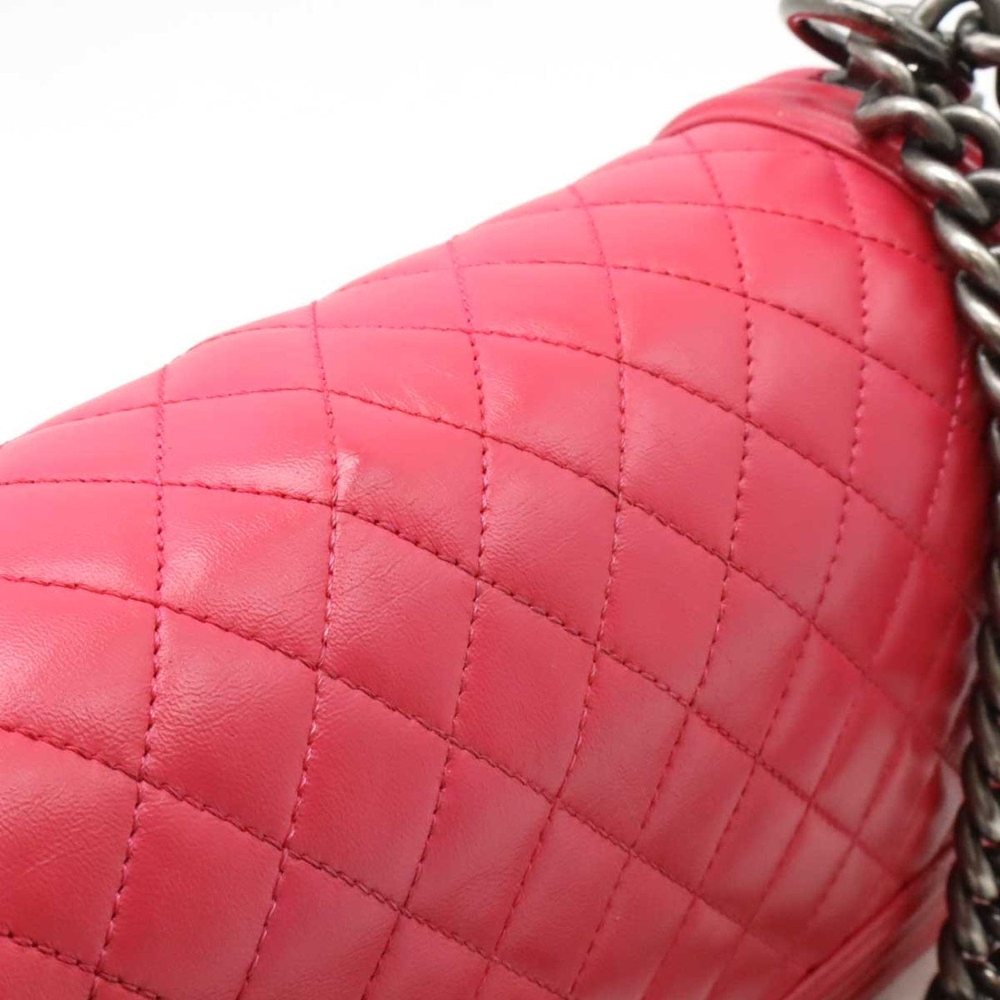Chanel Boy Chanel Shoulder Bag Pink Lambskin