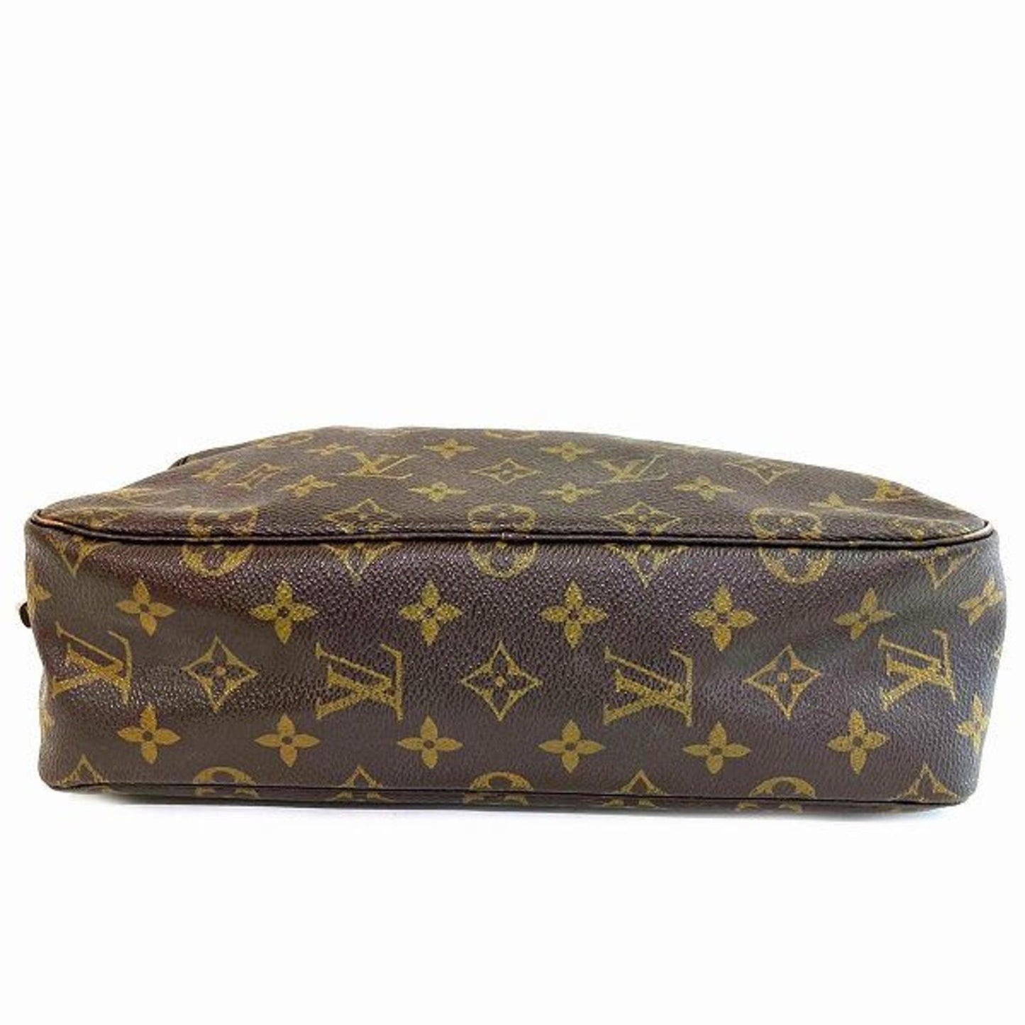 Luxury Canvas Toiletry Bag with Stain and Discoloration Detailing