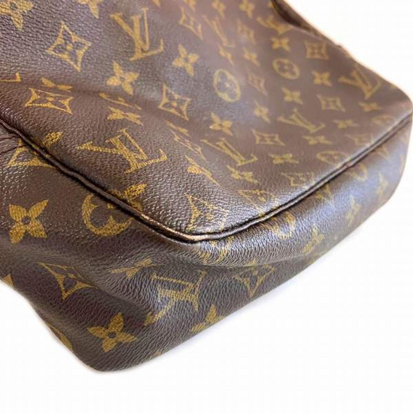 Luxury Canvas Toiletry Bag with Stain and Discoloration Detailing