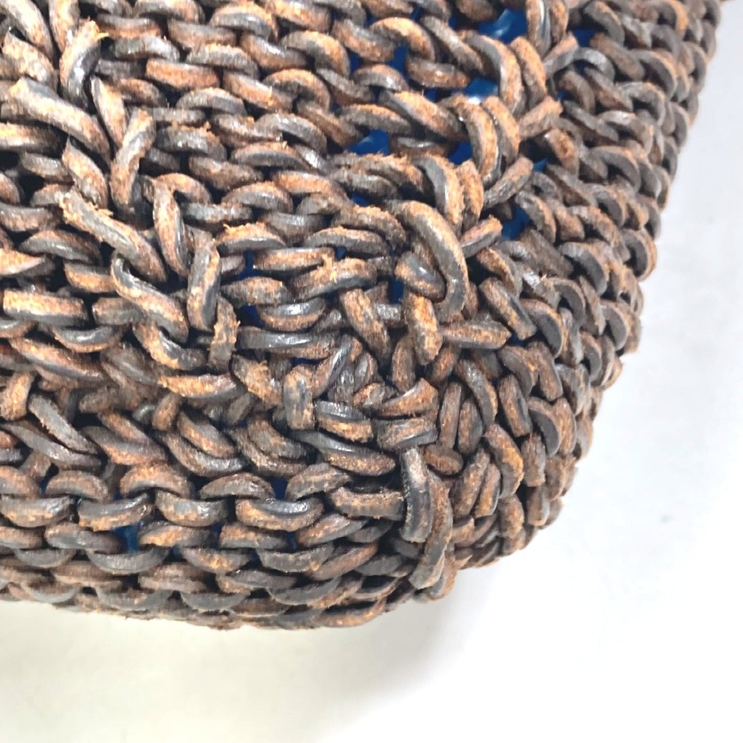 Chanel Knitted Raffia Tote Bag Brown