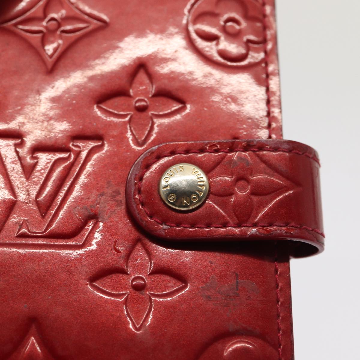 Monogram Vernis Wallet Red