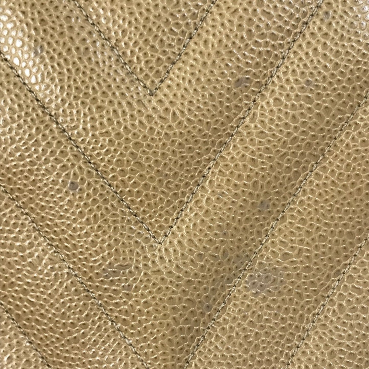 Chanel Chevron Beige Handbag