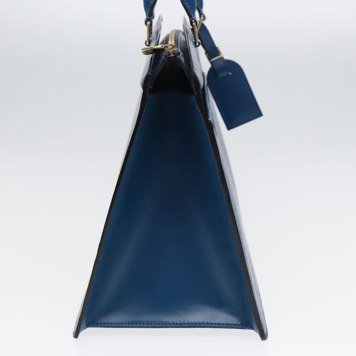 Capucines MM Blue Leather Handbag