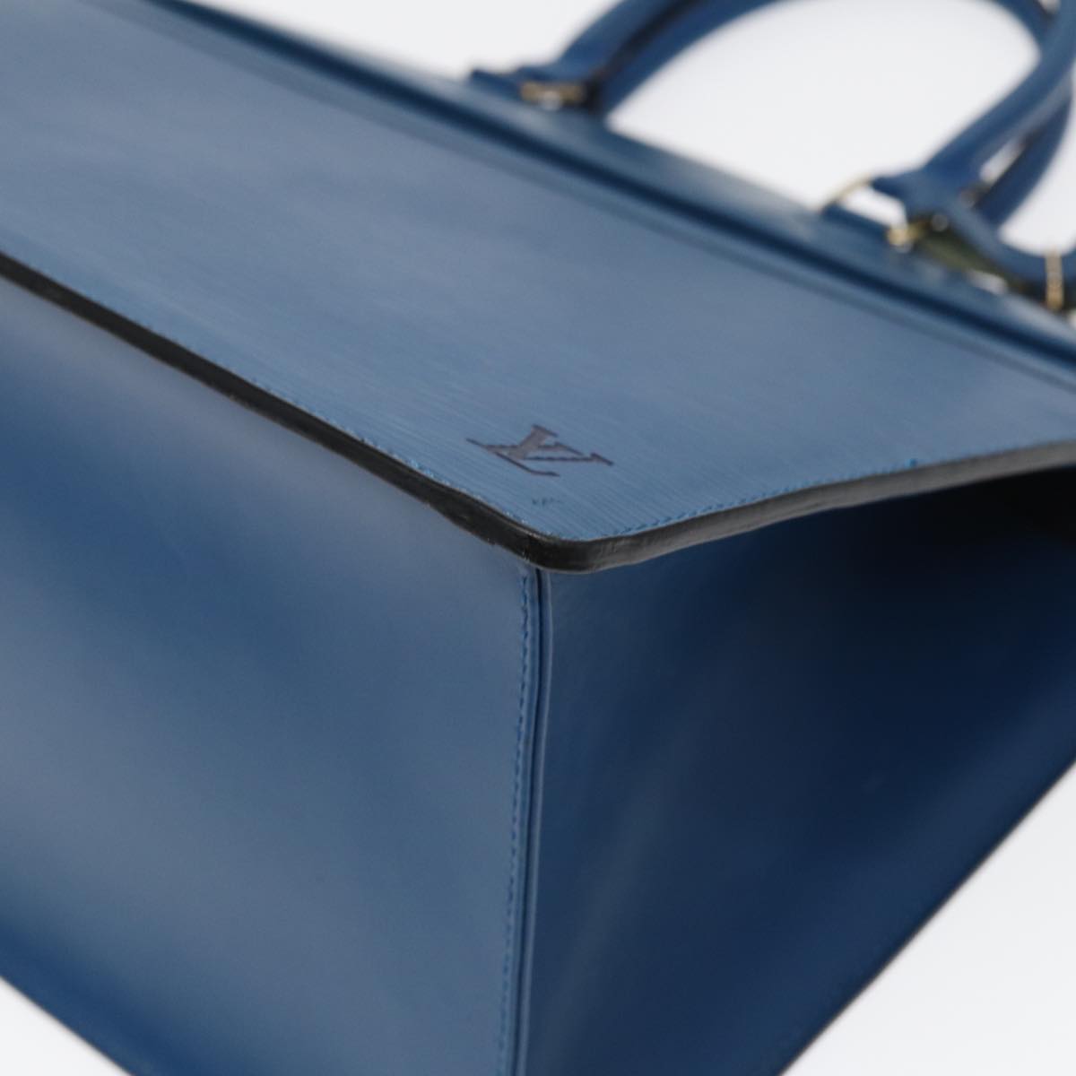 Capucines MM Blue Leather Handbag