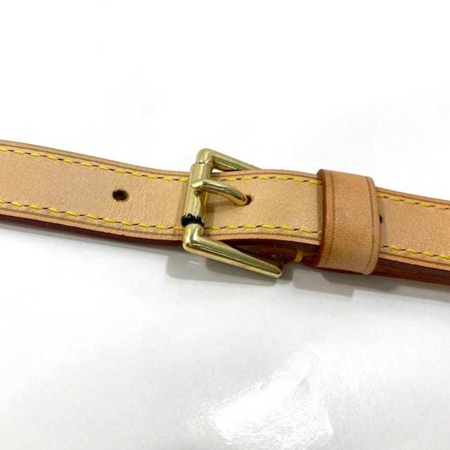 Leather Bandouliere de Sac with Slight Scratches and Stains