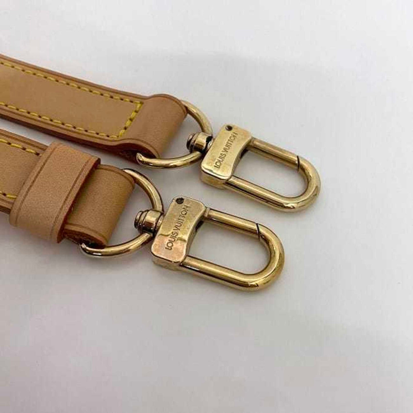 Leather Bandouliere de Sac with Slight Scratches and Stains