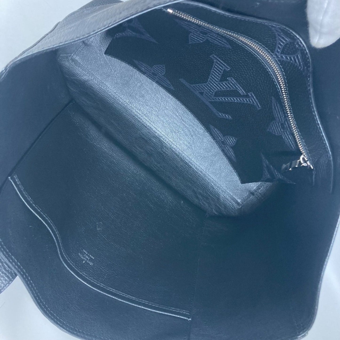 Leather Cabas Voyage Tote Bag