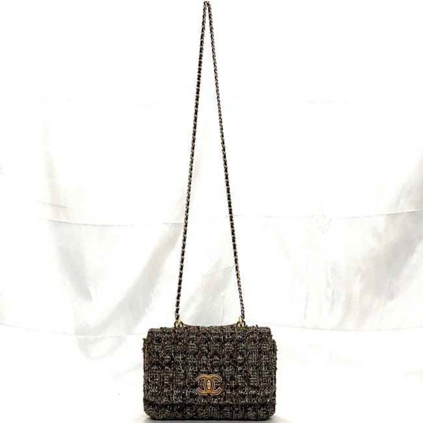 Chanel Mini Flap Bag Tweed Style