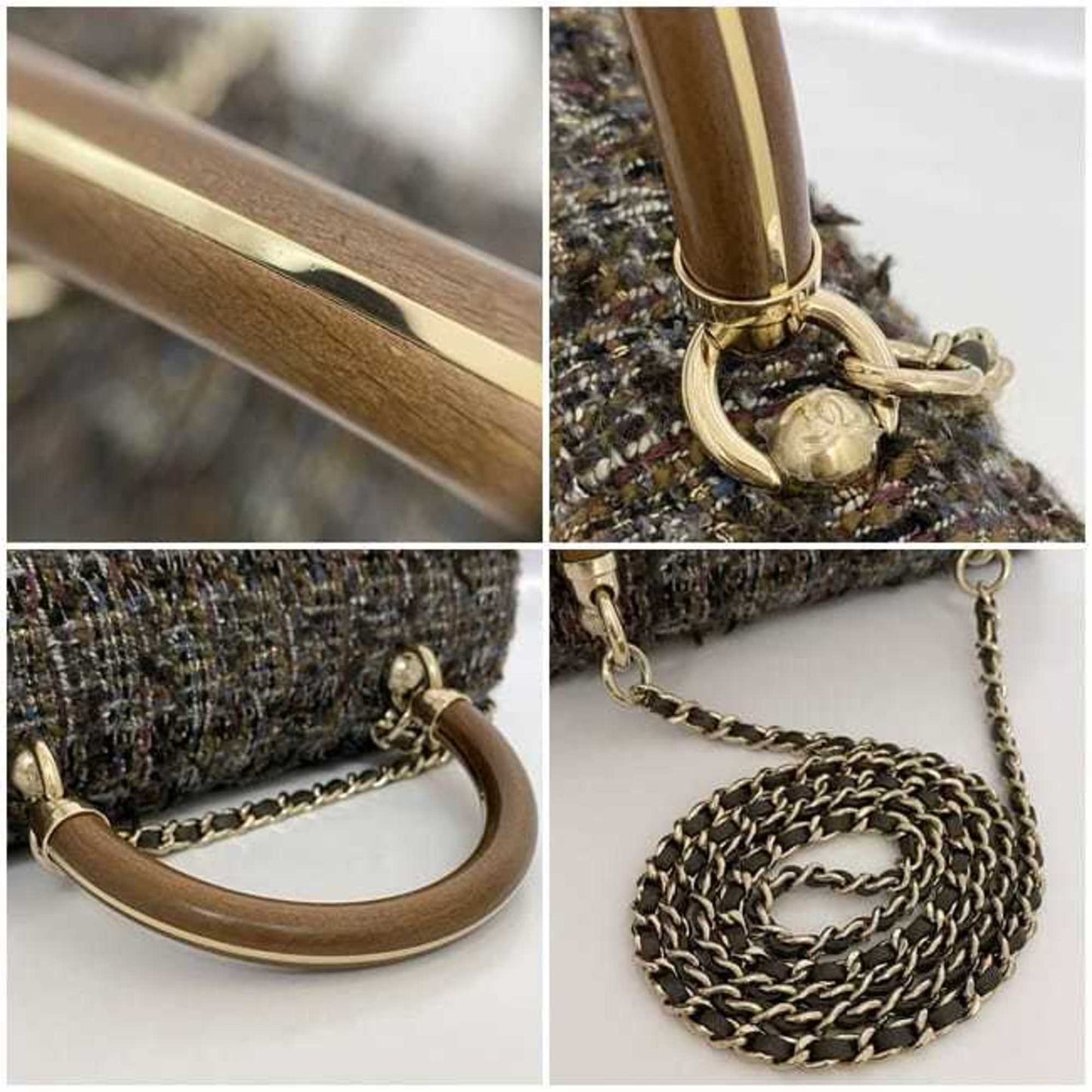 Chanel Mini Flap Bag Tweed Style