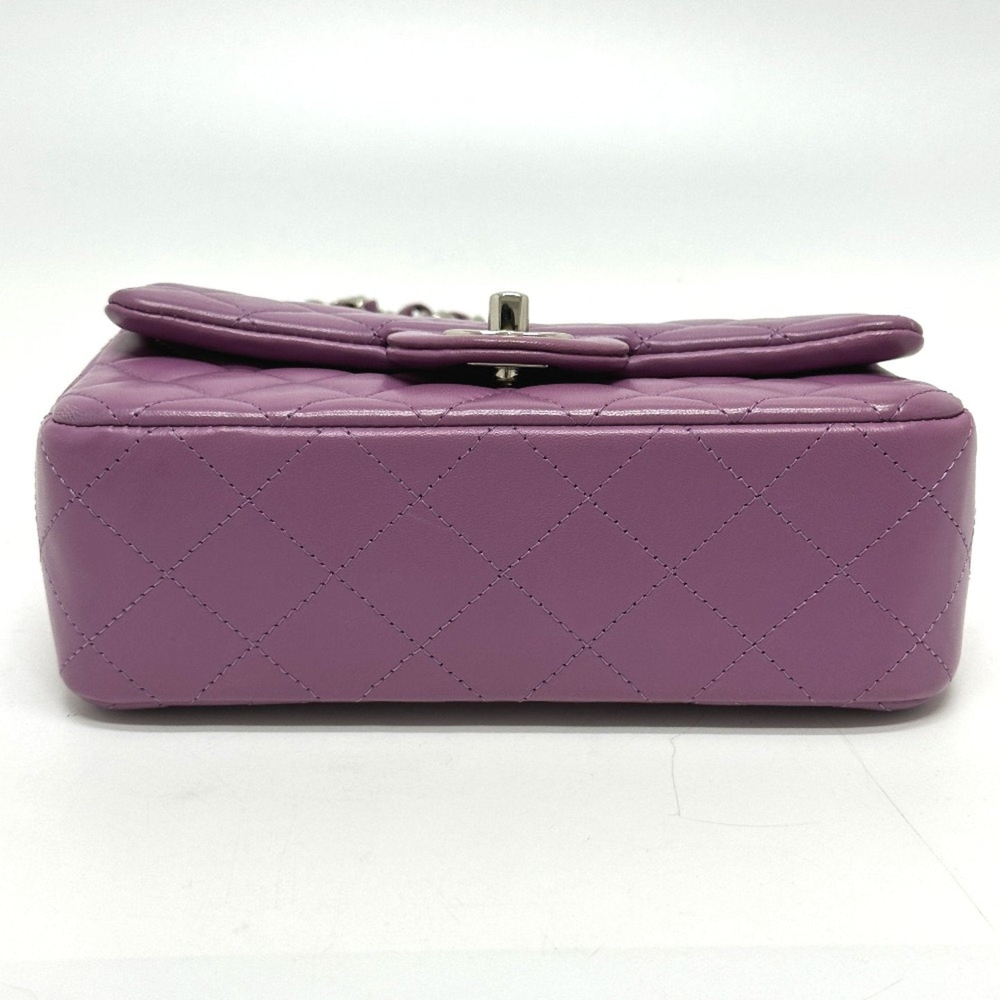 Chanel Mini Classic Flap Bag Lambskin Purple