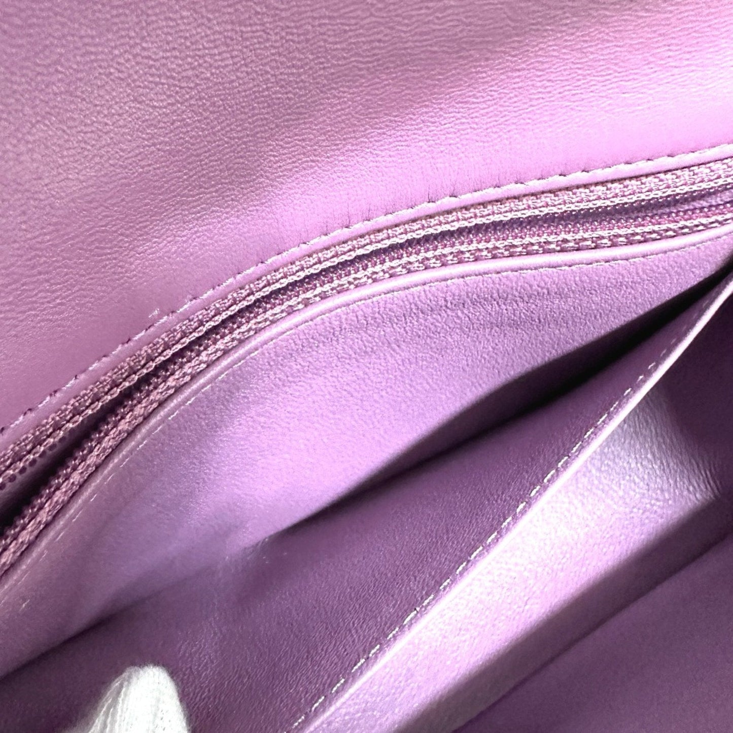 Chanel Mini Classic Flap Bag Lambskin Purple