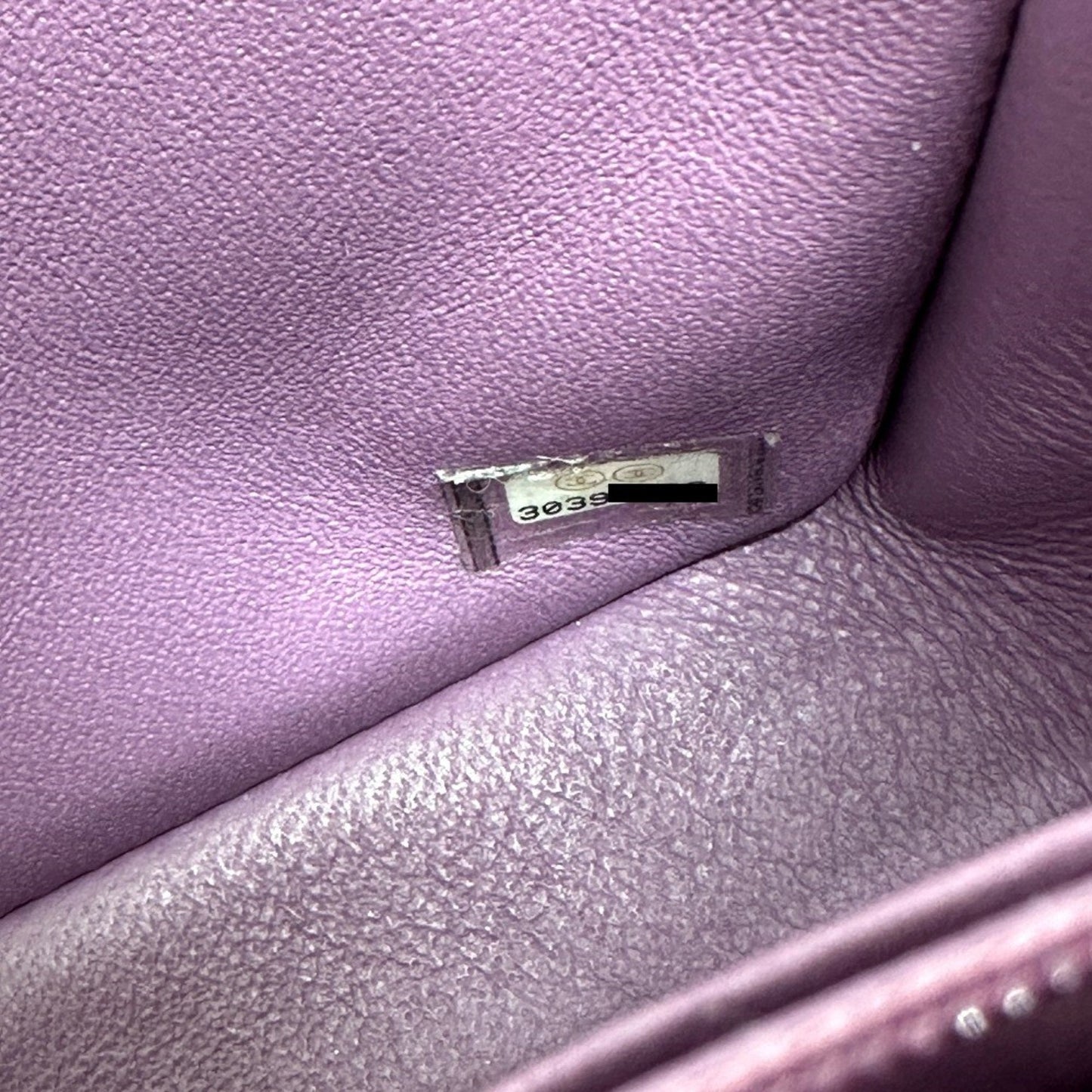 Chanel Mini Classic Flap Bag Lambskin Purple