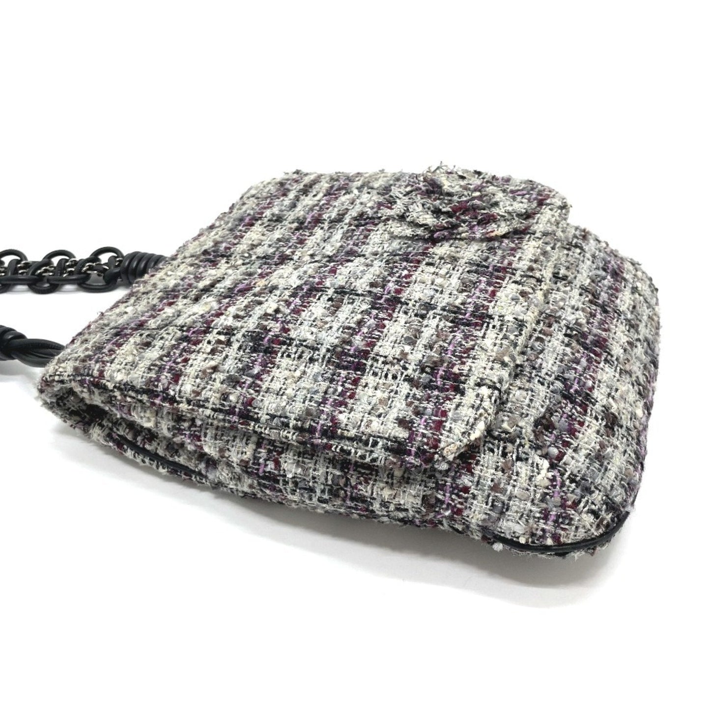 Chanel Tweed Chain Bag Model Tweed