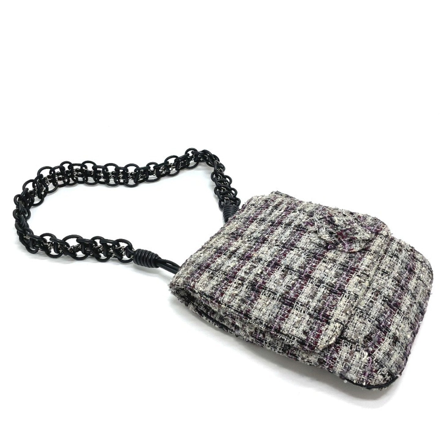 Chanel Tweed Chain Bag Model Tweed
