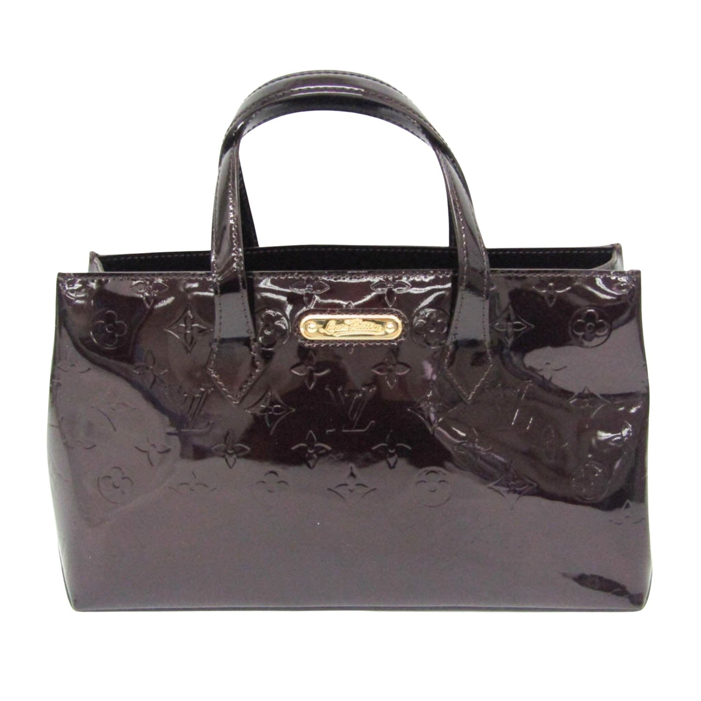 Patent Leather Tote Bag with Slight Wear