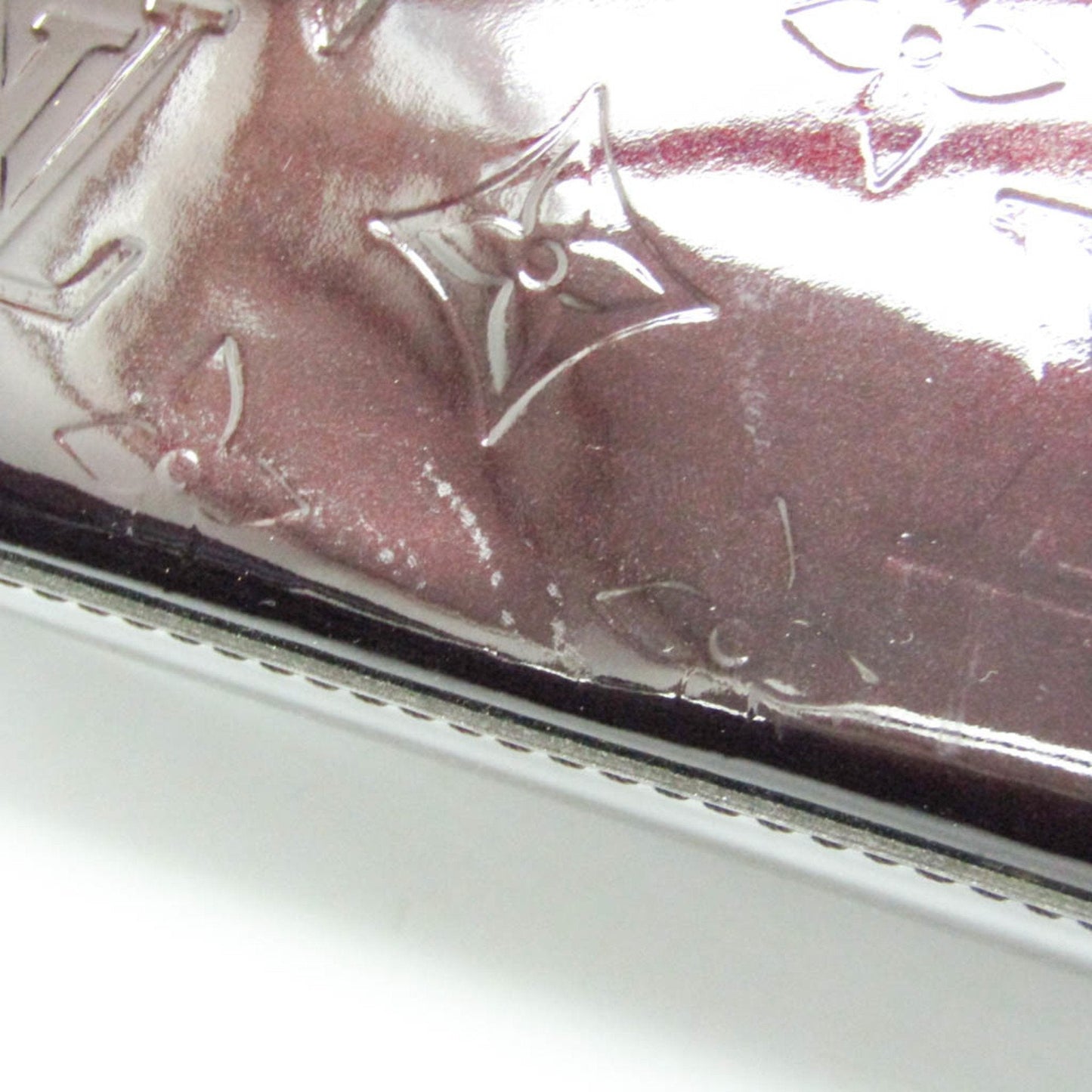 Patent Leather Tote Bag with Slight Wear