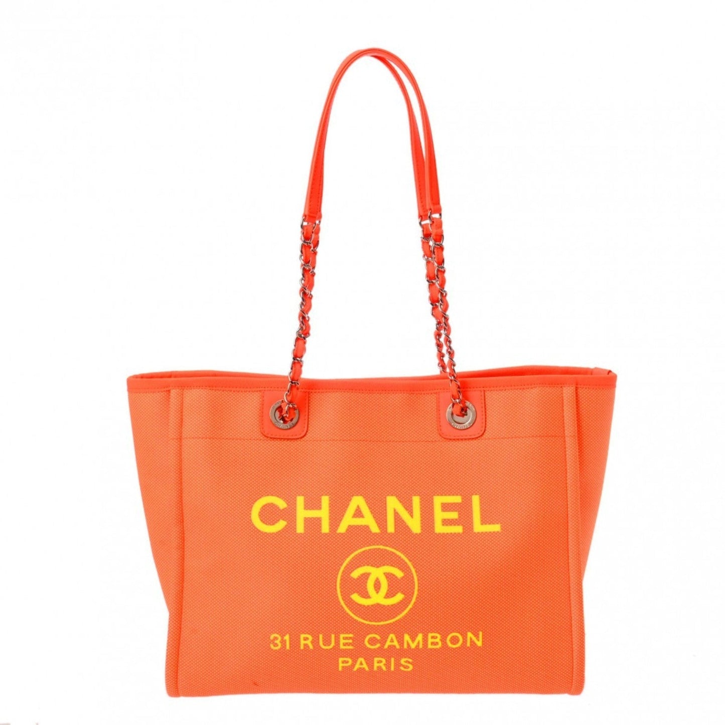 Chanel Chanel Tote Neon Orange Bag