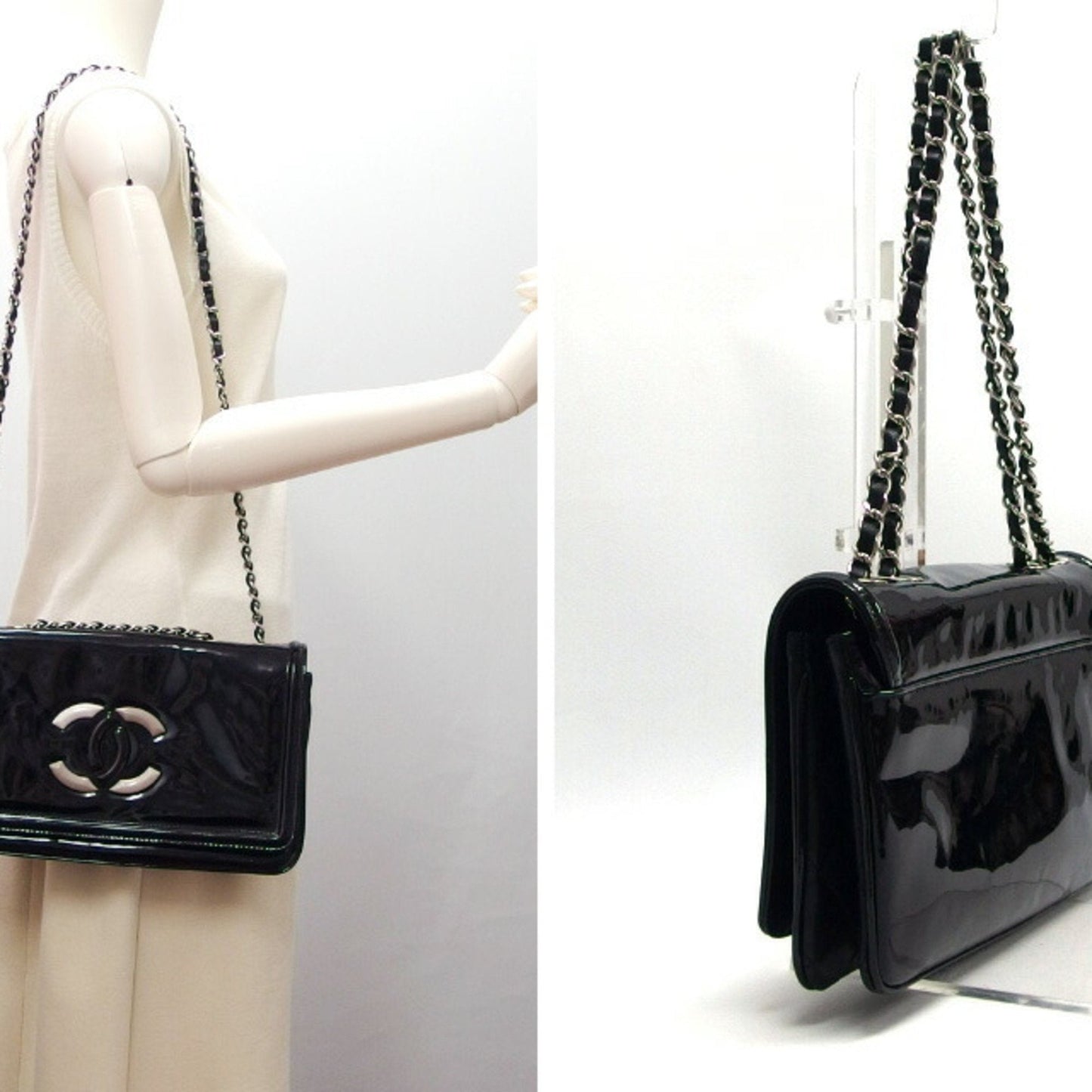 Chanel Classic Flap Bag Patent Leather