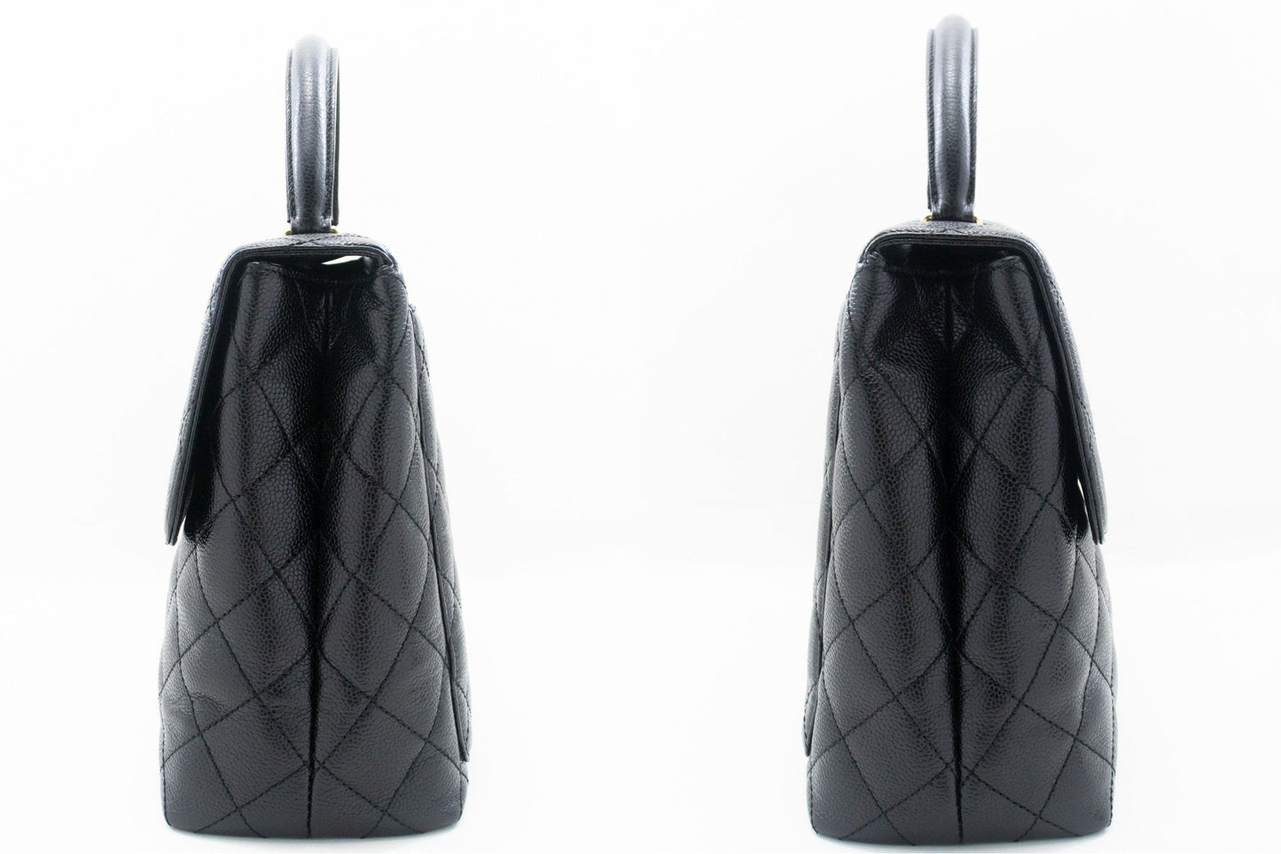 Chanel Classic Handbag Black Quilted Lambskin