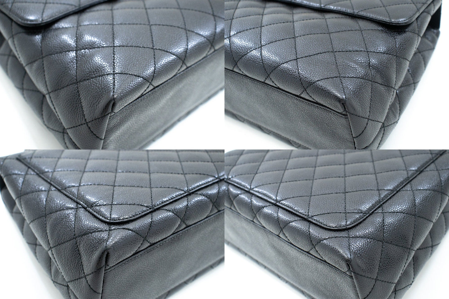 Chanel Classic Handbag Black Quilted Lambskin