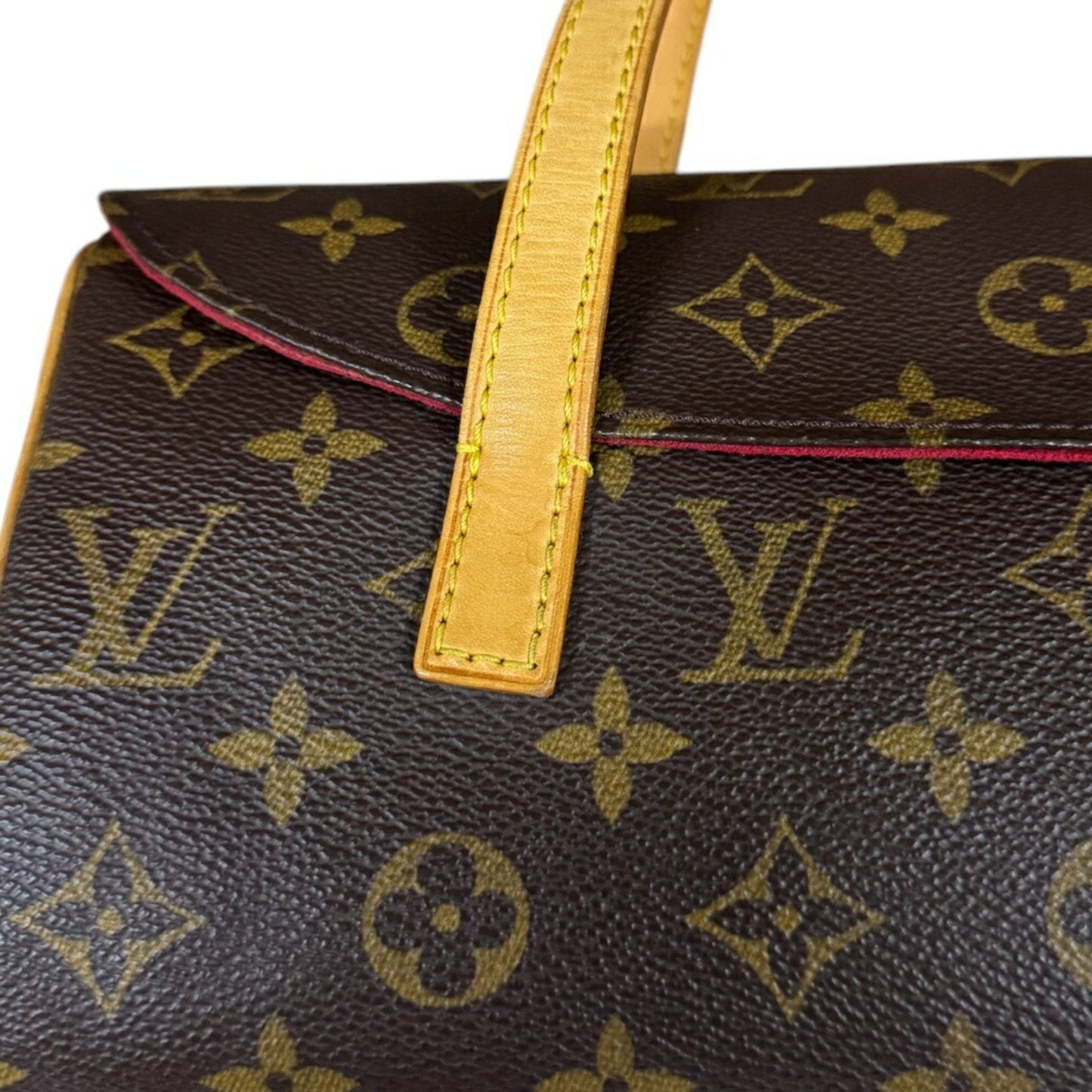Canvas Handbag with Slight Wear and Scratches